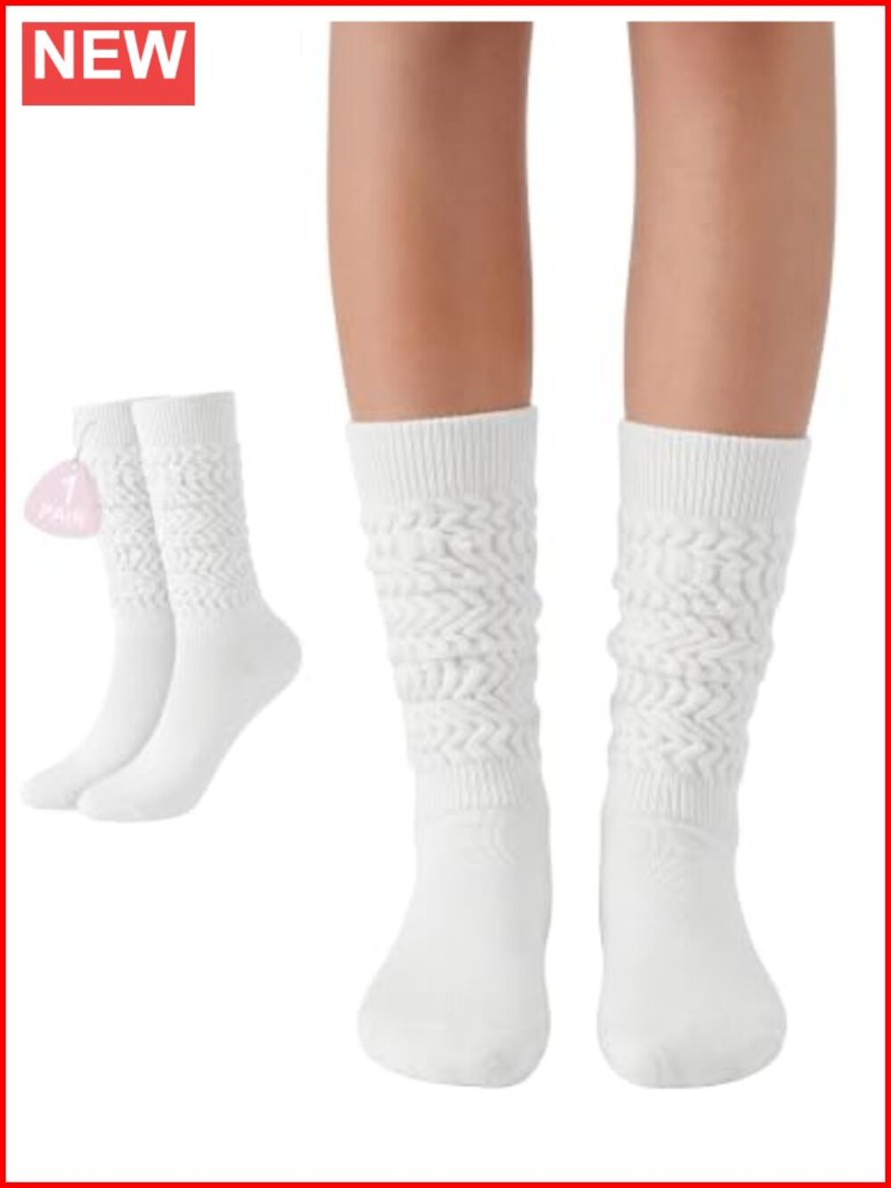 Extra Long Slouch Socks Soft Knee High Scrunch Boot Socks